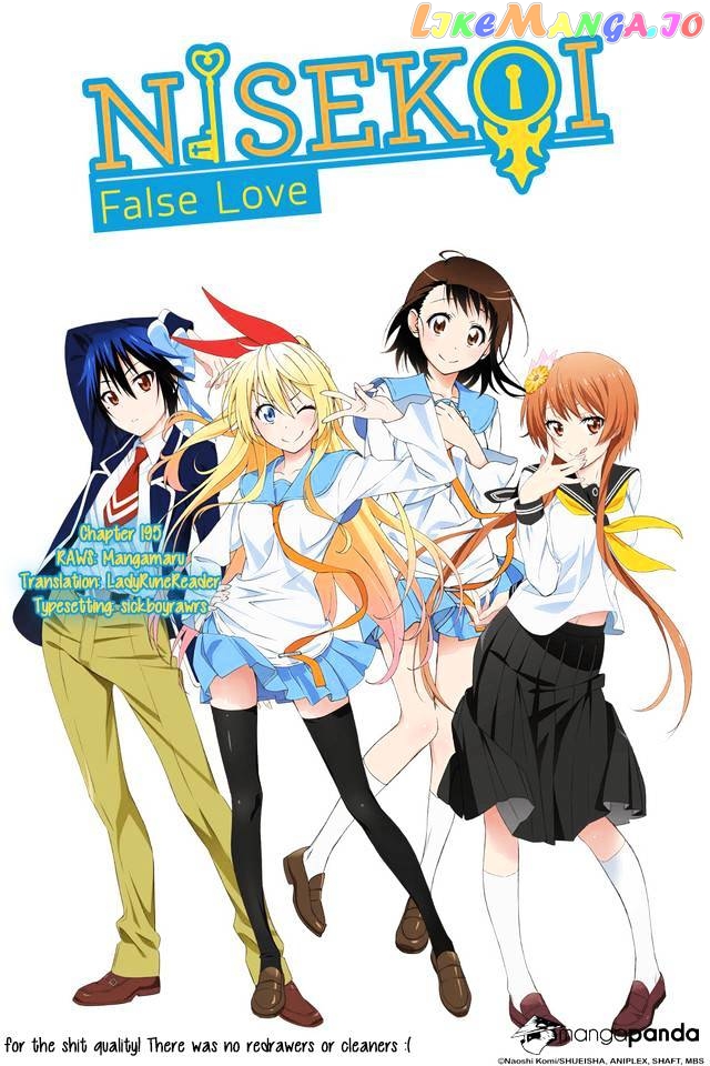 Nisekoi Chapter 195 image 01